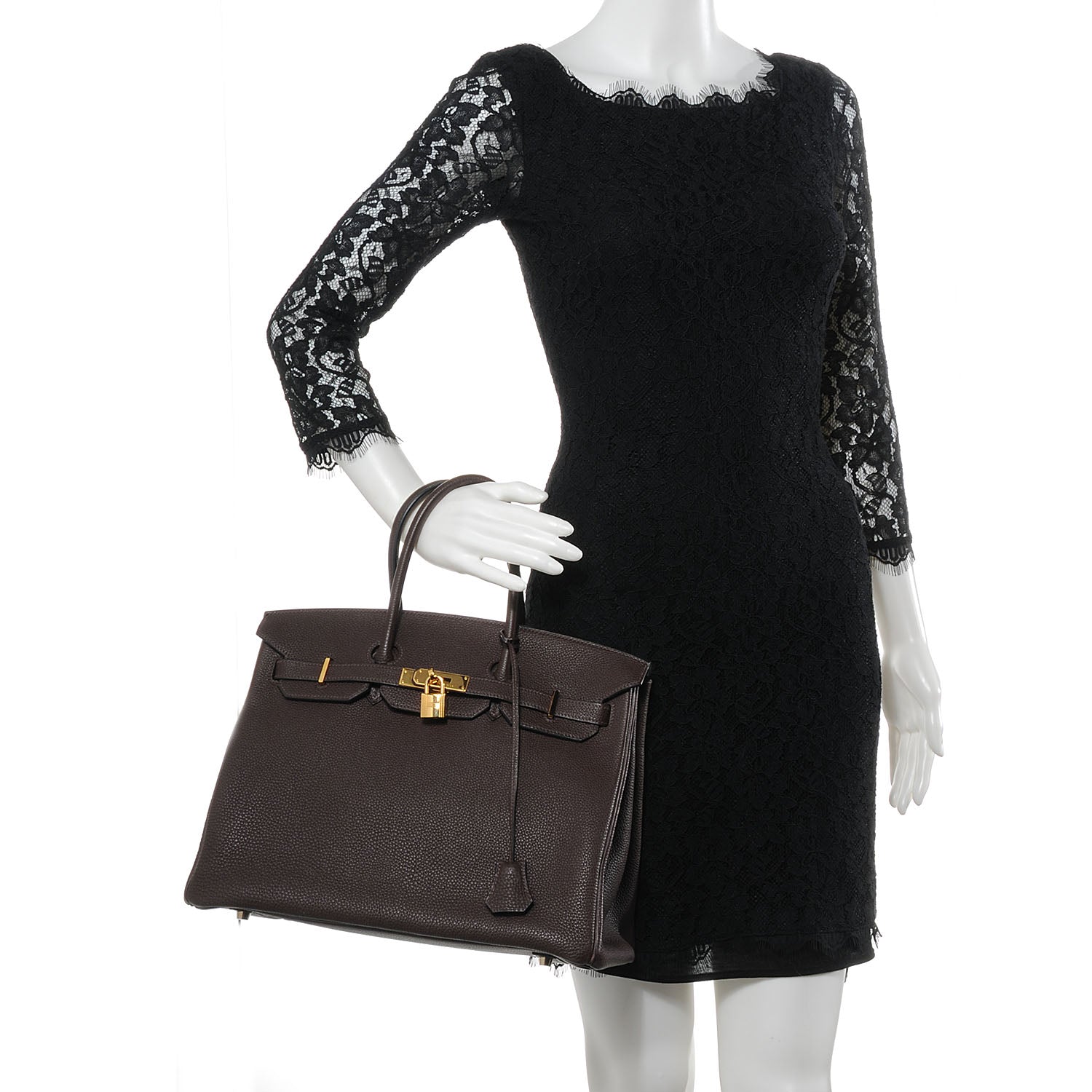 Hermes Togo Birkin 35 Chocolate 2 of 10