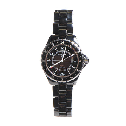 Chanel Stainless Steel Ceramic 41mm J12 GMT Automatic Watch Black 3 of 7