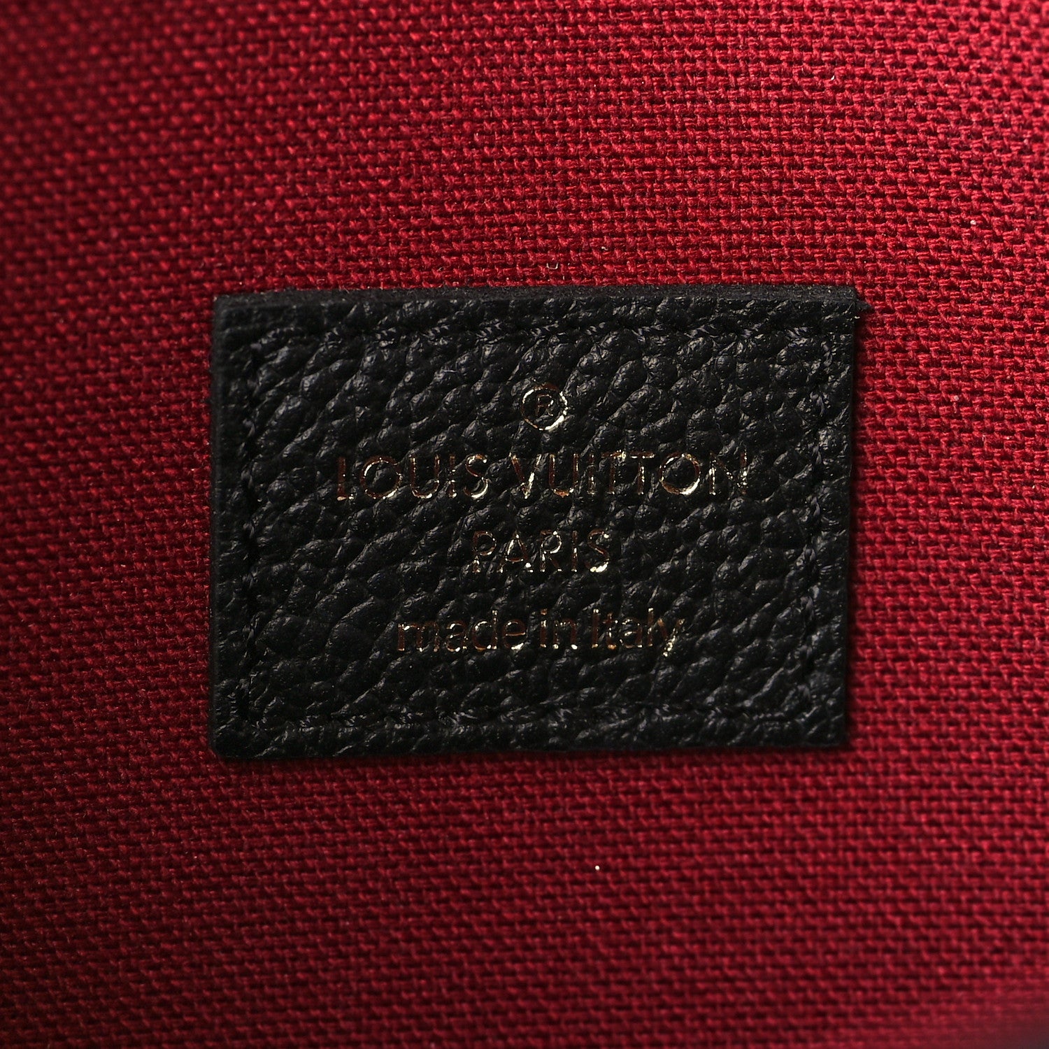 Louis Vuitton Empreinte Monogram Giant Felicie Pochette Black Beige 7 of 10