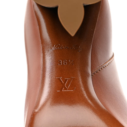 Louis Vuitton Calfskin Silhouette High Boots 36 Cognac 6 of 9