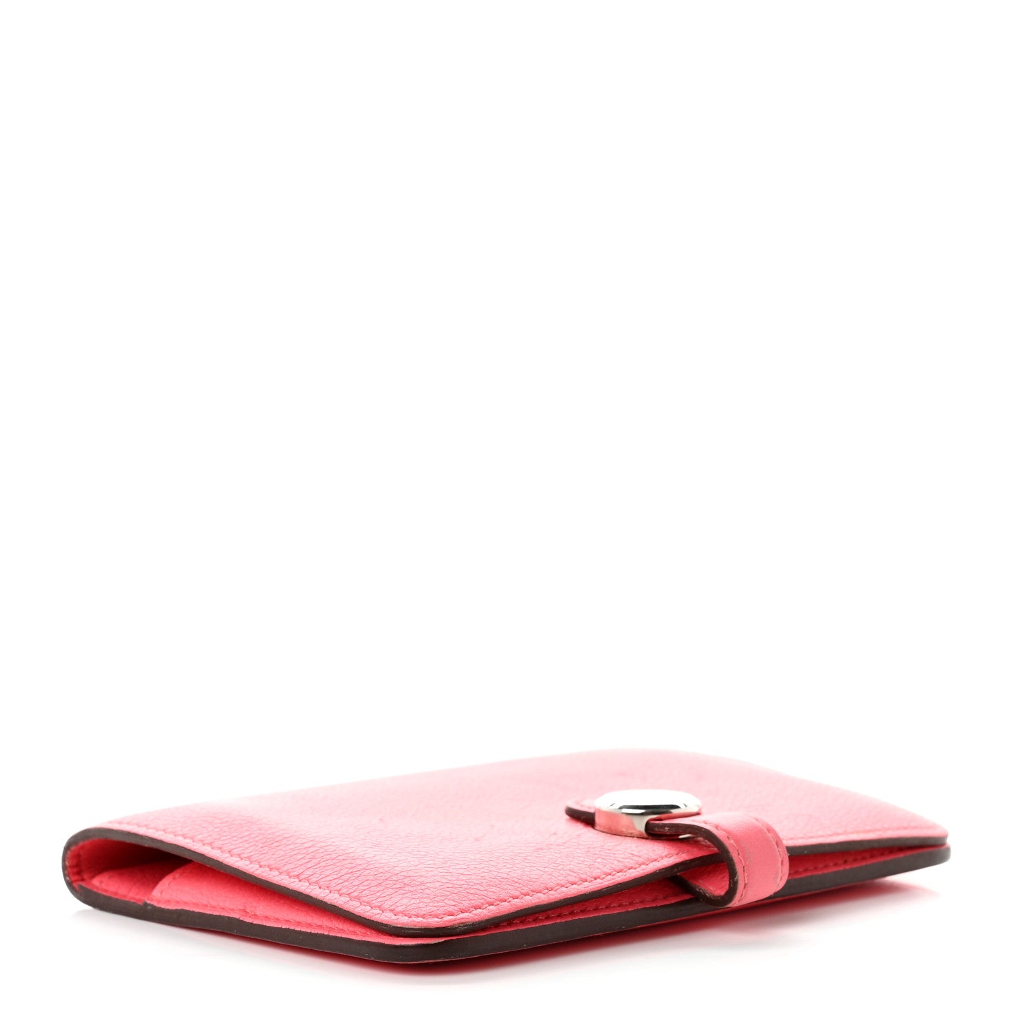 Hermes Evercolor Dogon Compact Wallet Rose Azalee 4 of 11