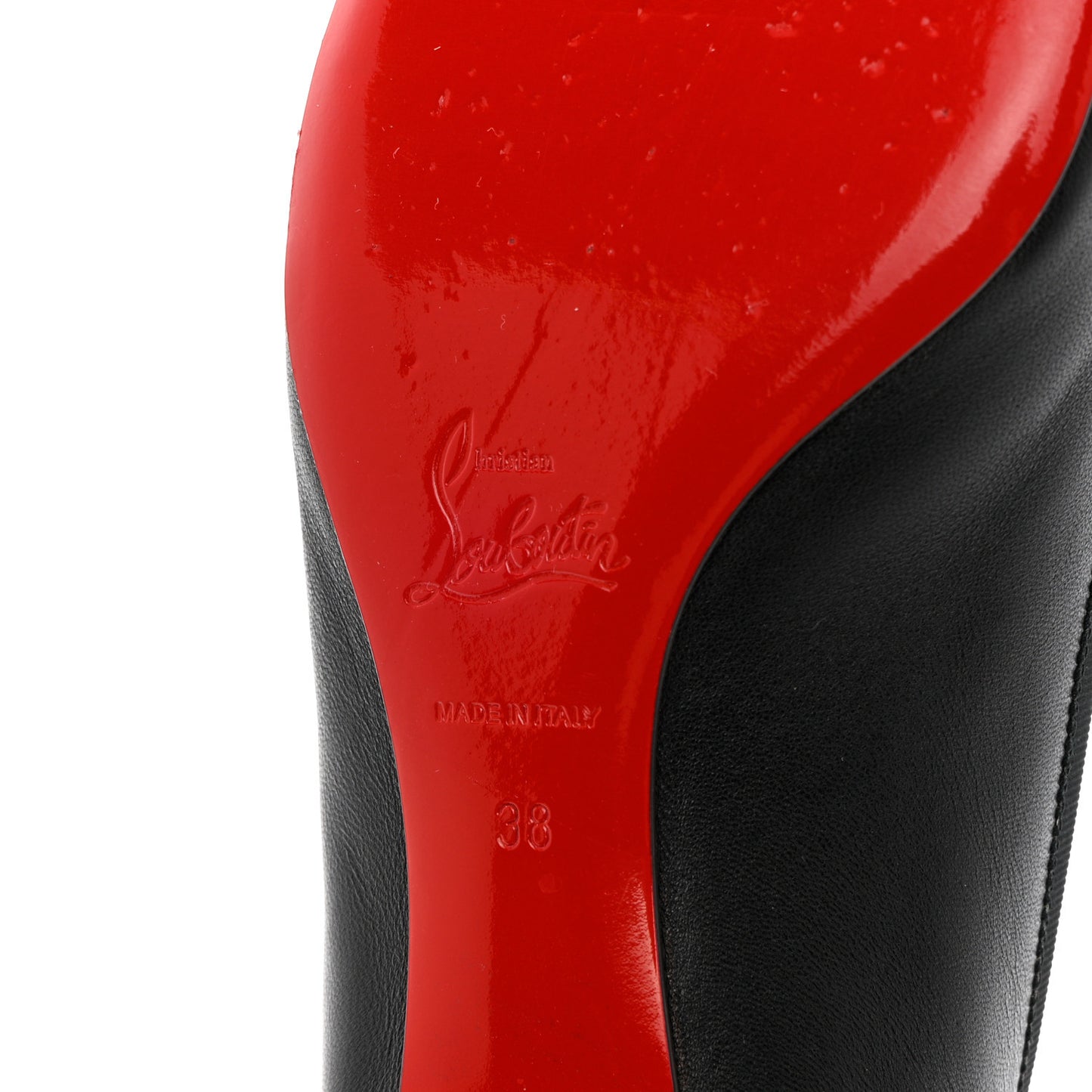 Shiny Nappa La Massine Flats 38 Black