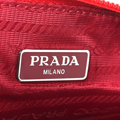 Prada Tessuto Nylon Vela Wristlet Rosso 6 of 8