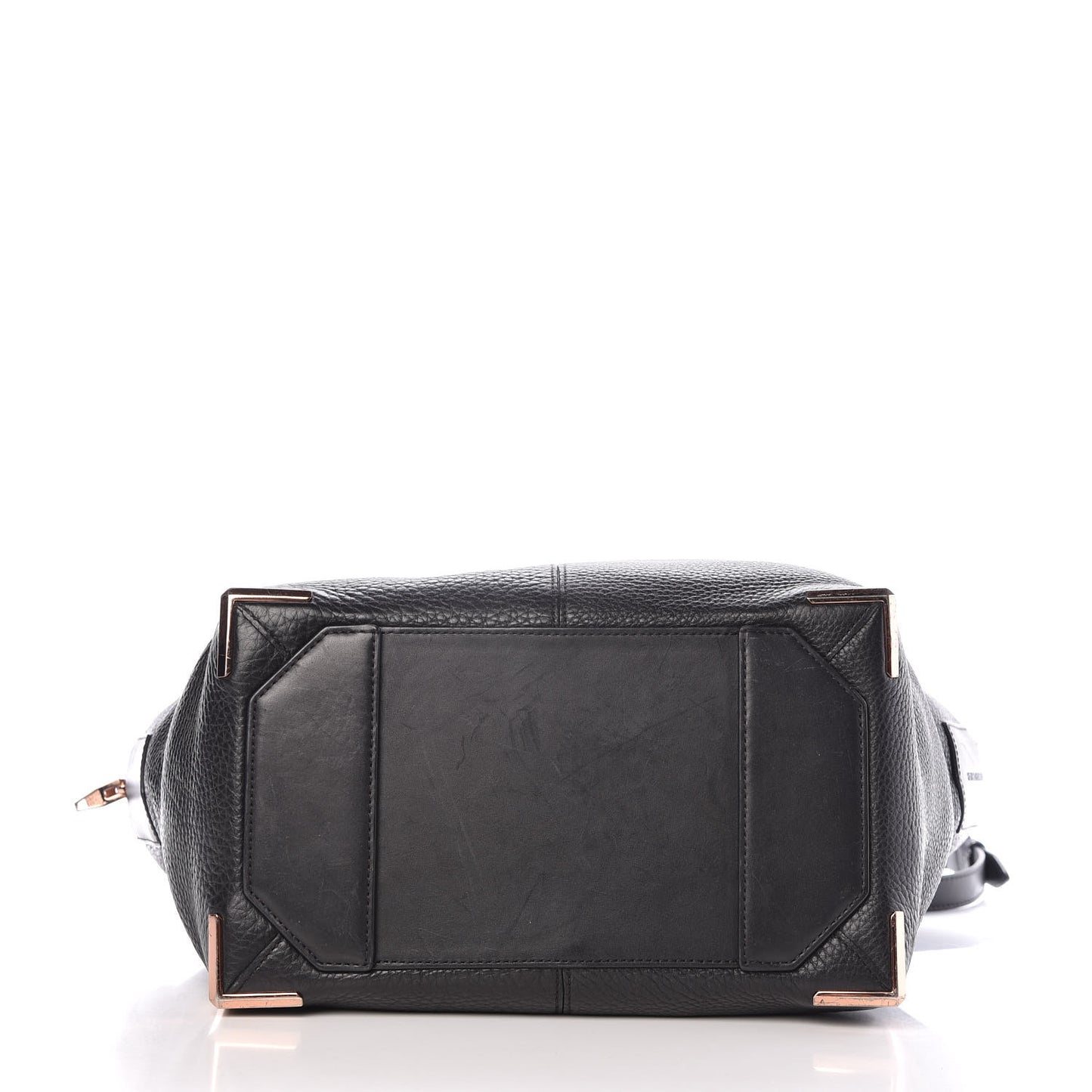 Pebbled Calfskin Large Emile Soft Black Rose Gold Hardware