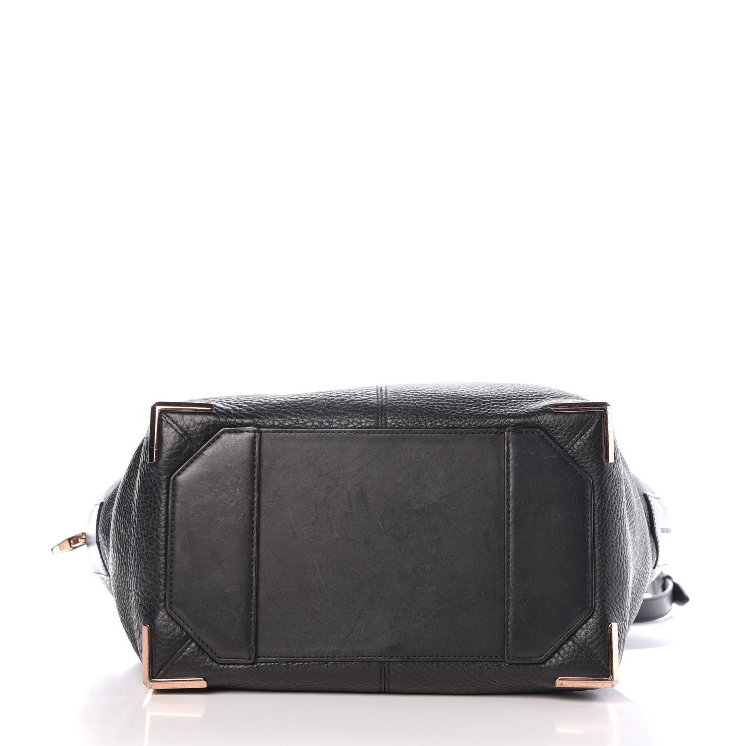 Alexander Wang Pebbled Calfskin Large Emile Soft Black Rose Gold Hardware 13 of 16