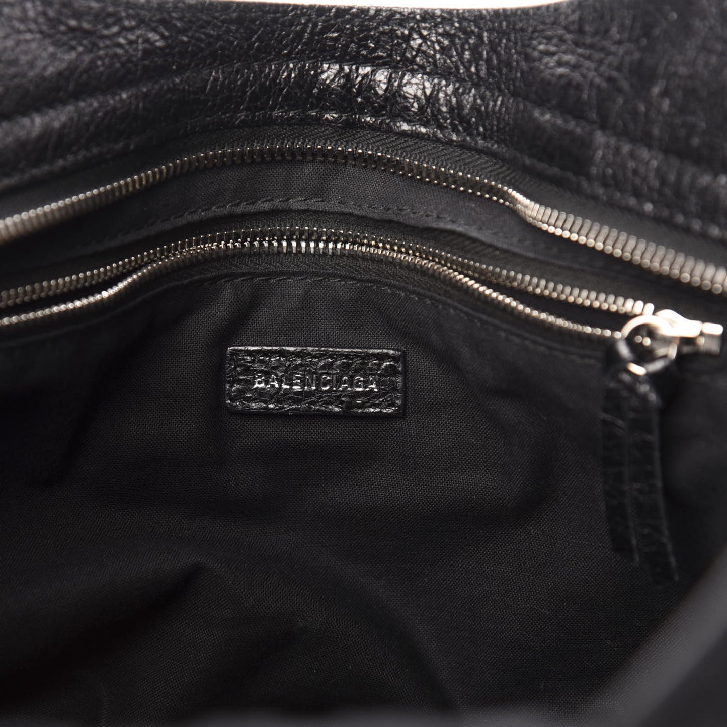 Agneau Classic Silver Hardware City Black
