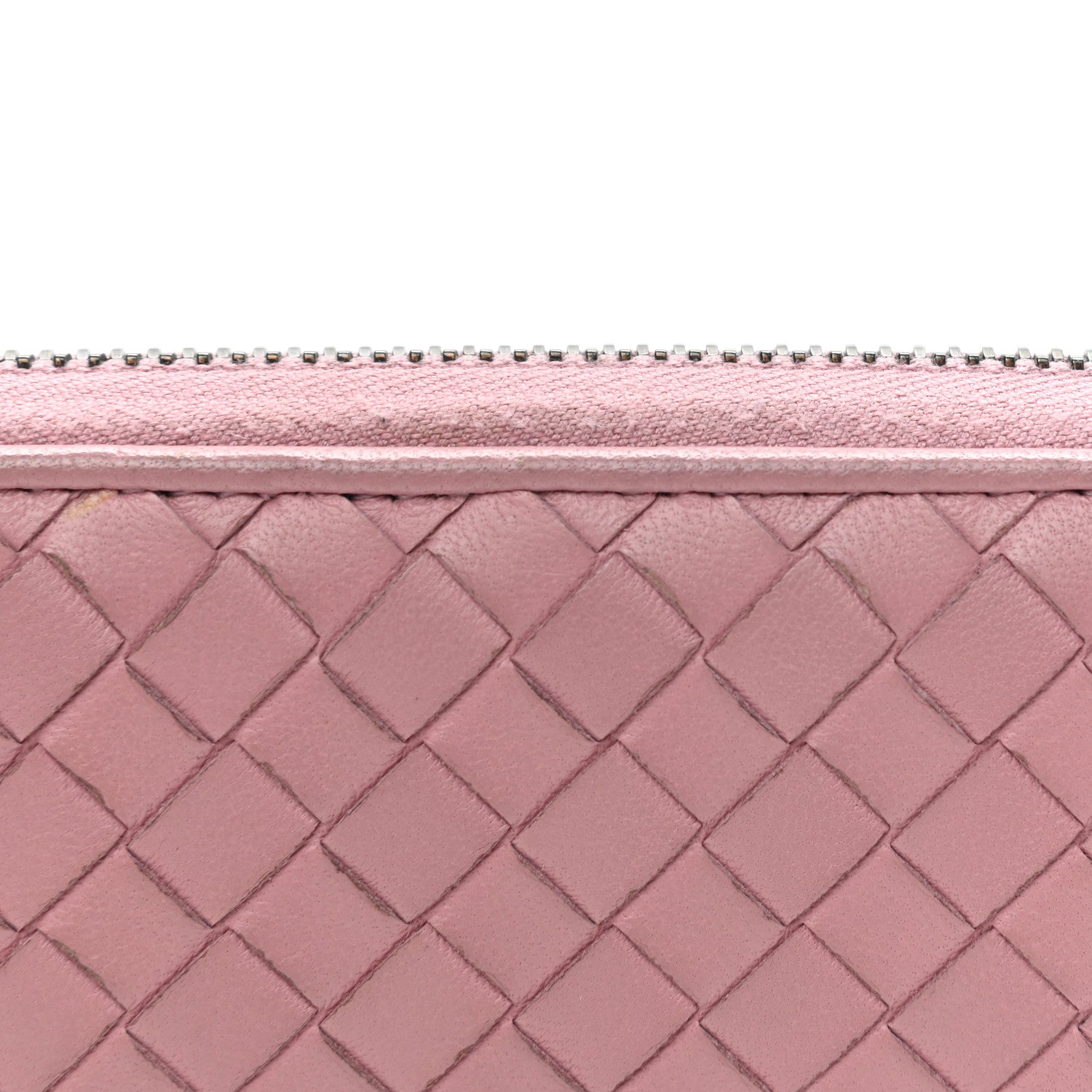 Bottega Veneta Nappa Intrecciato Zip Around Wallet Mallow 5 of 14