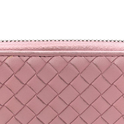 Bottega Veneta Nappa Intrecciato Zip Around Wallet Mallow 5 of 14