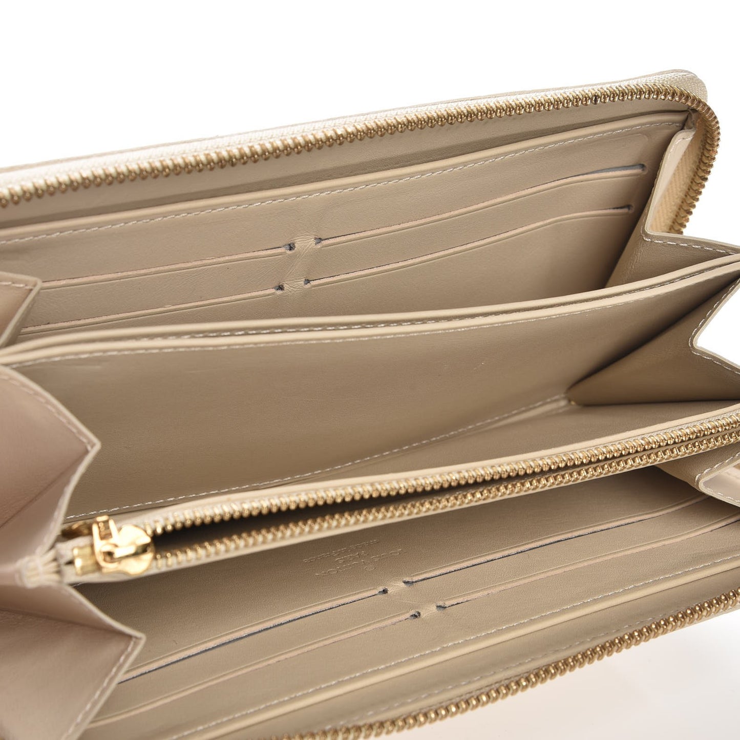 Vernis Zippy Wallet Blanc Corail