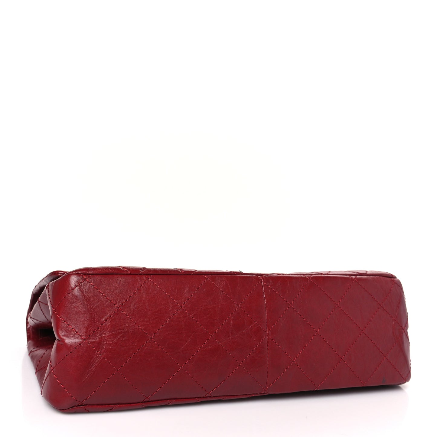 Aged Calfskin Quilted 2.55 Reissue 227 Flap Red