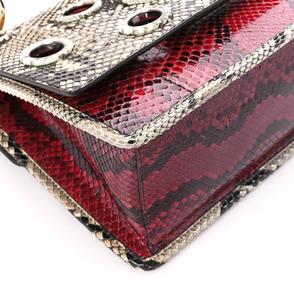 Fendi Snakeskin F is Fendi Kan I Shoulder Bag Roccia Red 10 of 11