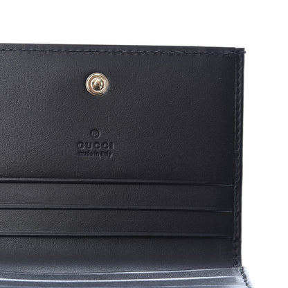 Gucci Guccissima Signature Bowy Card Case Wallet Black 6 of 6