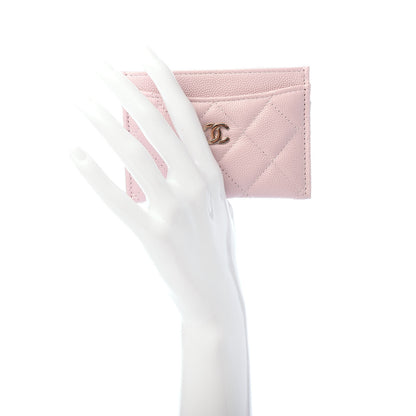 Chanel Caviar Quilted Card Holder Light Pink 2 of 8