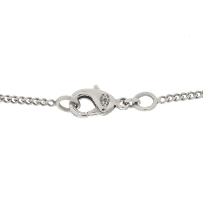 Chanel Resin CC Drop Necklace Silver Blue 2 of 3