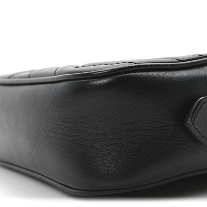 Gucci Calfskin Matelasse Mini GG Marmont Chain Shoulder Bag Black 10 of 10
