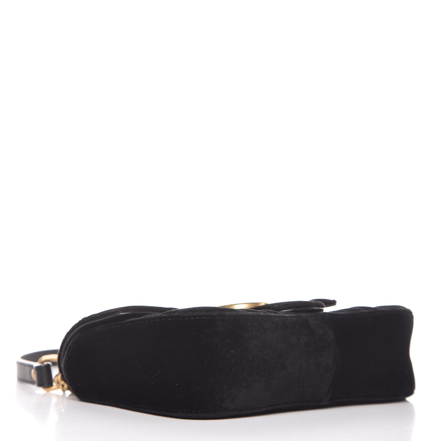 Gucci Velvet Matelasse Mini GG Marmont Shoulder Bag Black 4 of 8