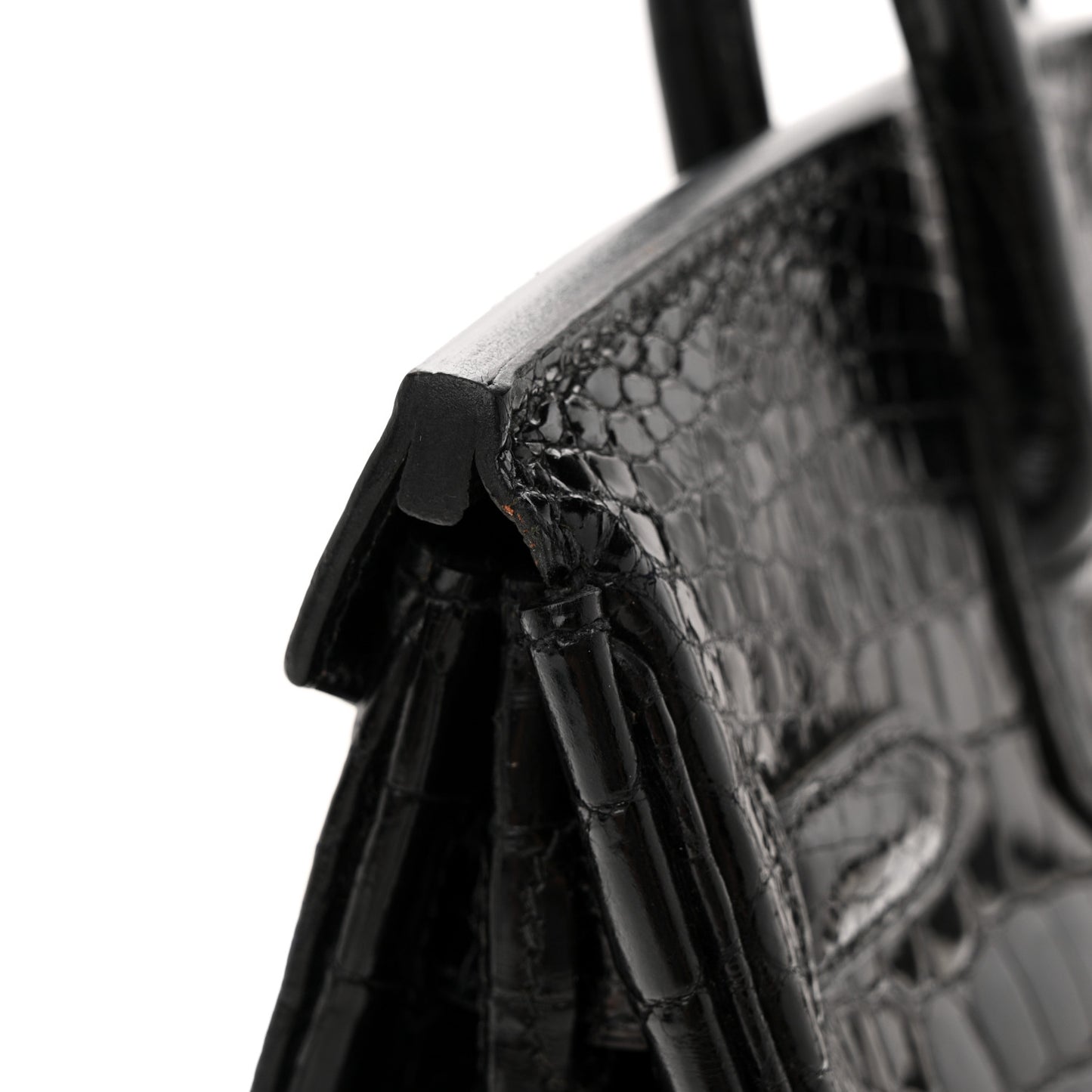 Shiny Niloticus Crocodile Birkin 30 Black