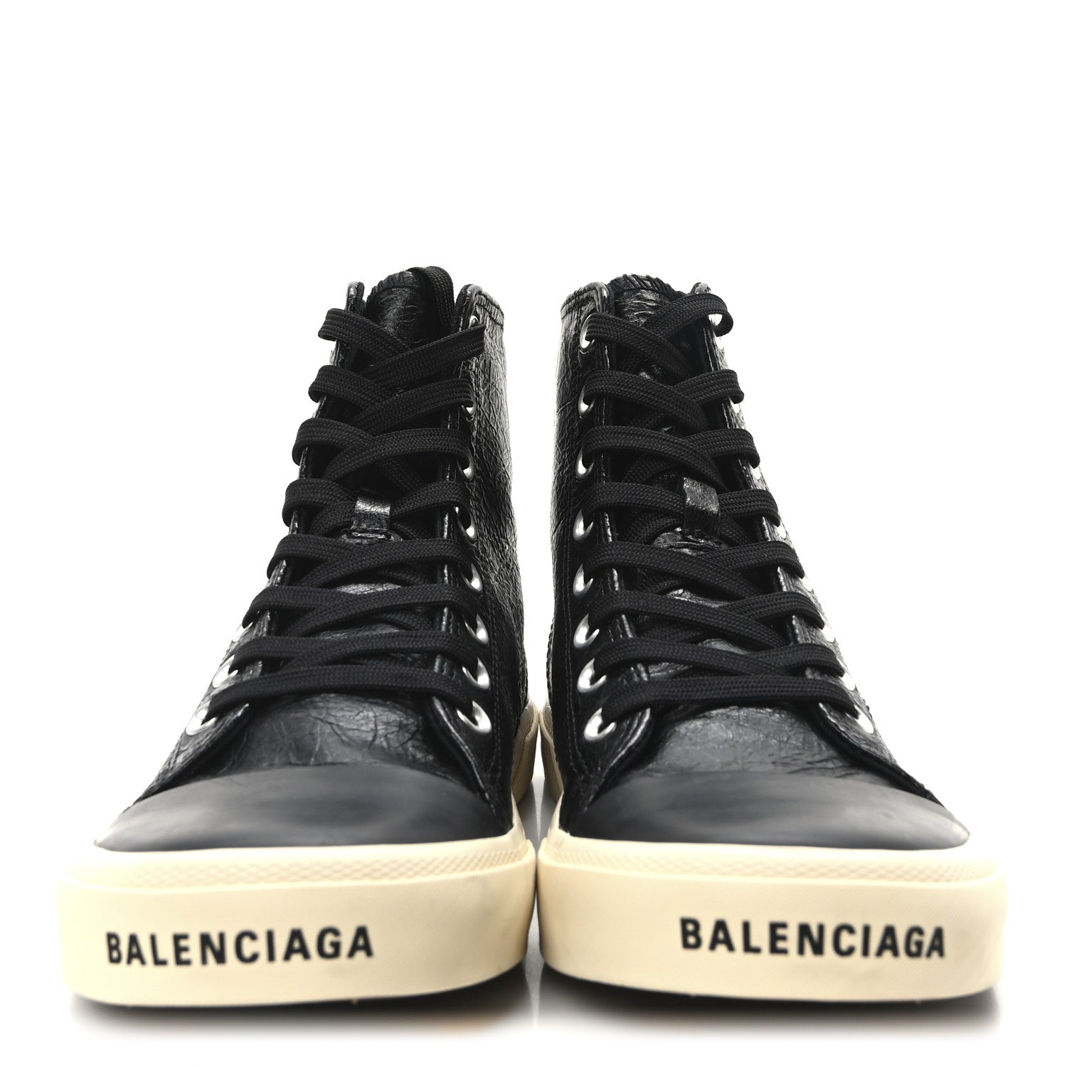 Balenciaga Agneau Arena Mens Paris High Top Sneakers 40 Black 3 of 8