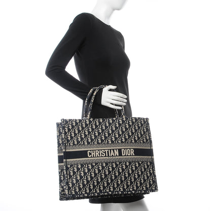 Christian Dior Oblique Book Tote Blue Multicolor 2 of 7