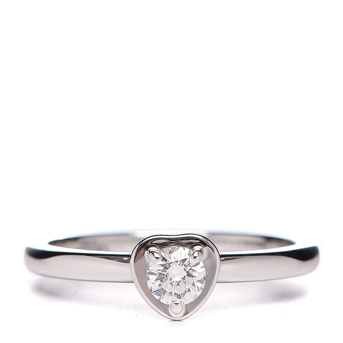 18K White Gold Diamond D'Amour Heart Ring 47 4