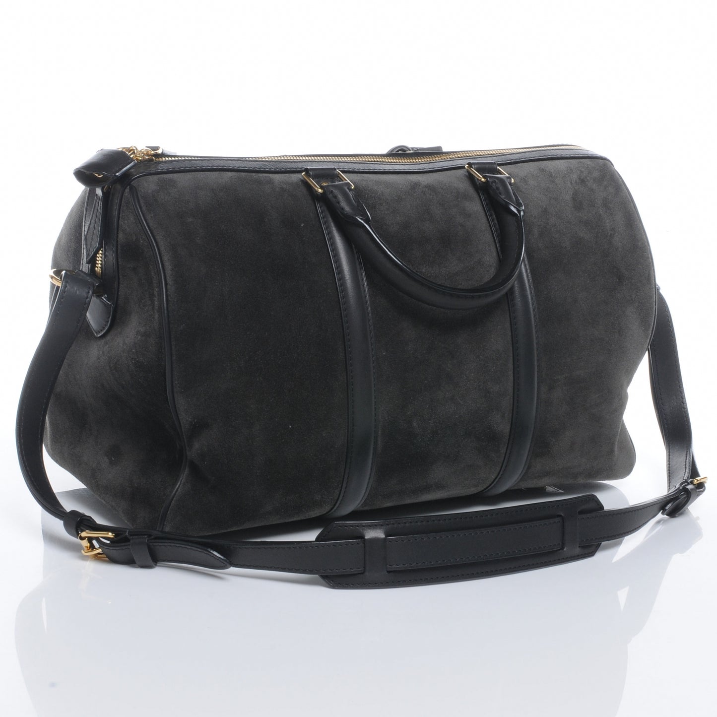 Suede Calfskin SC Bag MM Asphalt