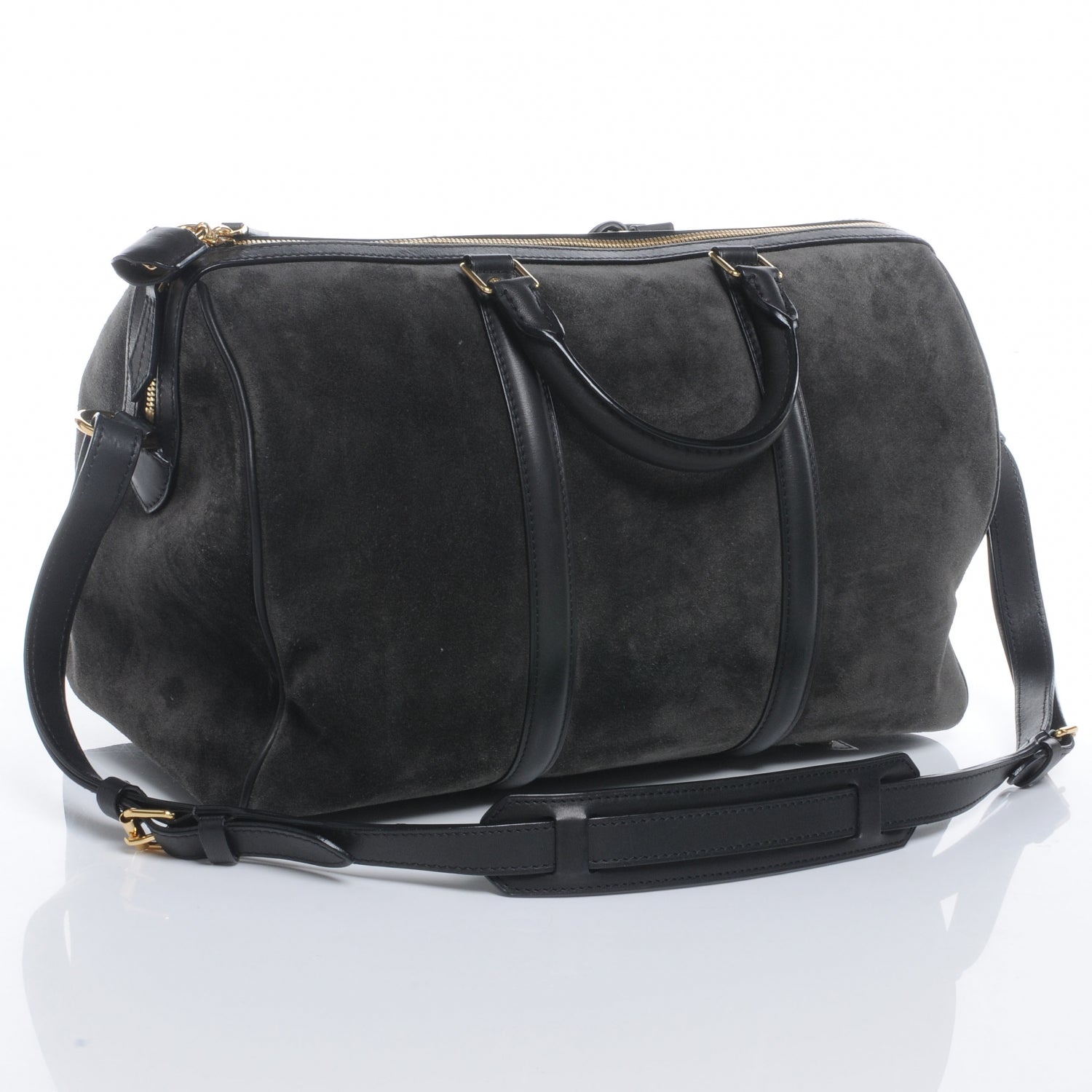 Louis Vuitton Suede Calfskin SC Bag MM Asphalt 3 of 7