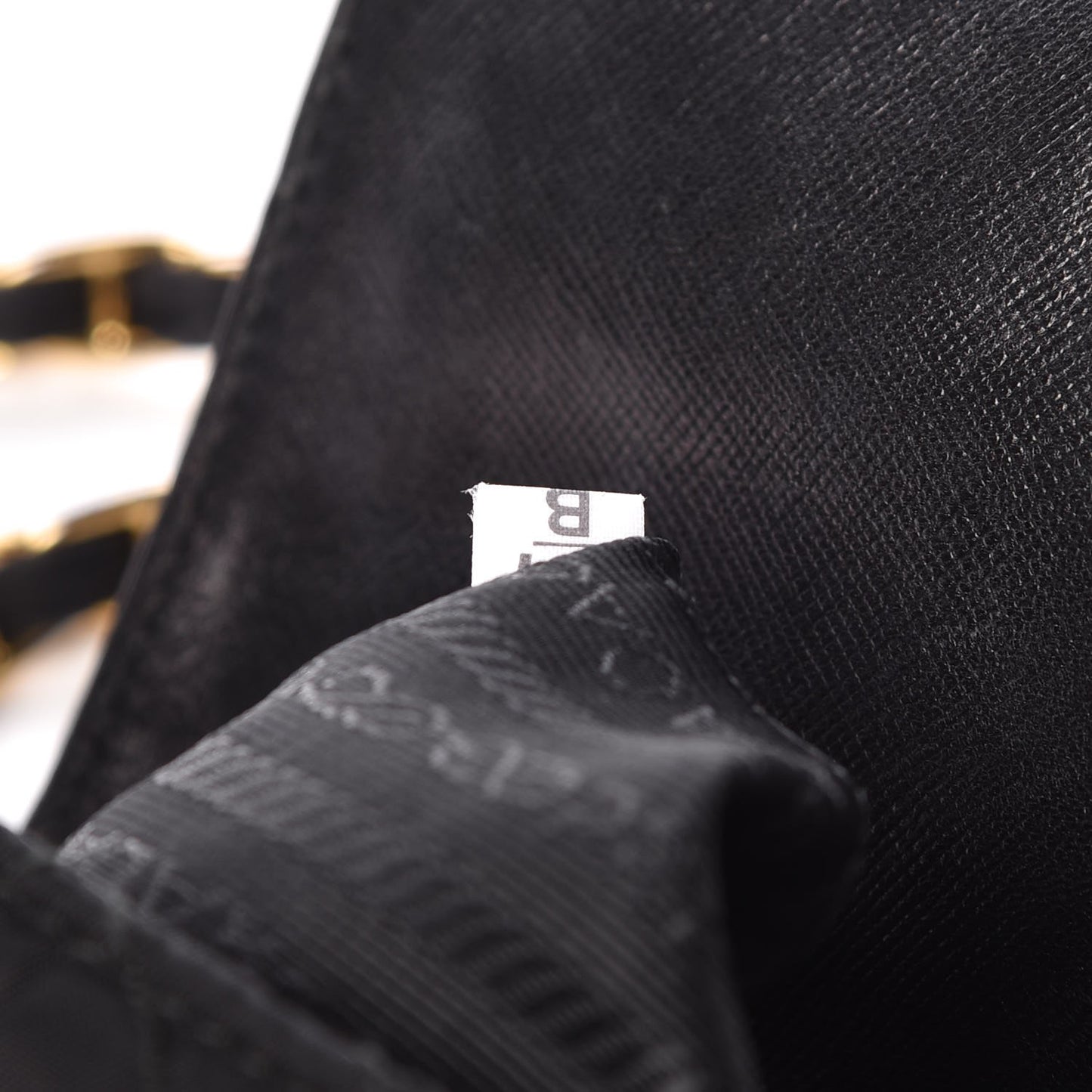 Nylon Tessuto Impuntu Quilted Flap Black