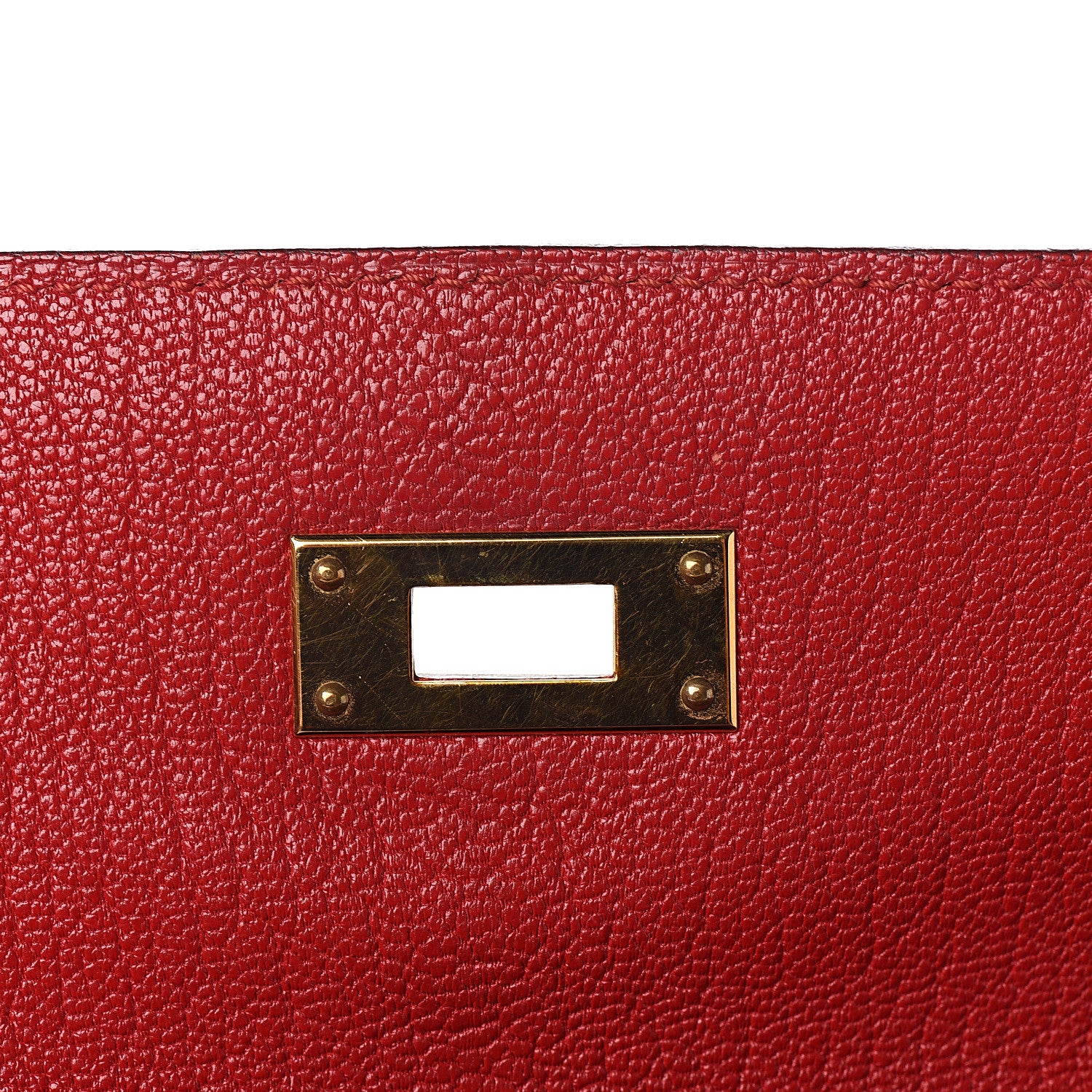 Hermes Chevre De Coromandel Kelly Retourne 35 Rouge Vif 18 of 32