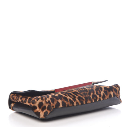 Christian Louboutin Pony Hair Leopard Print Rougissime Clutch 5 of 18