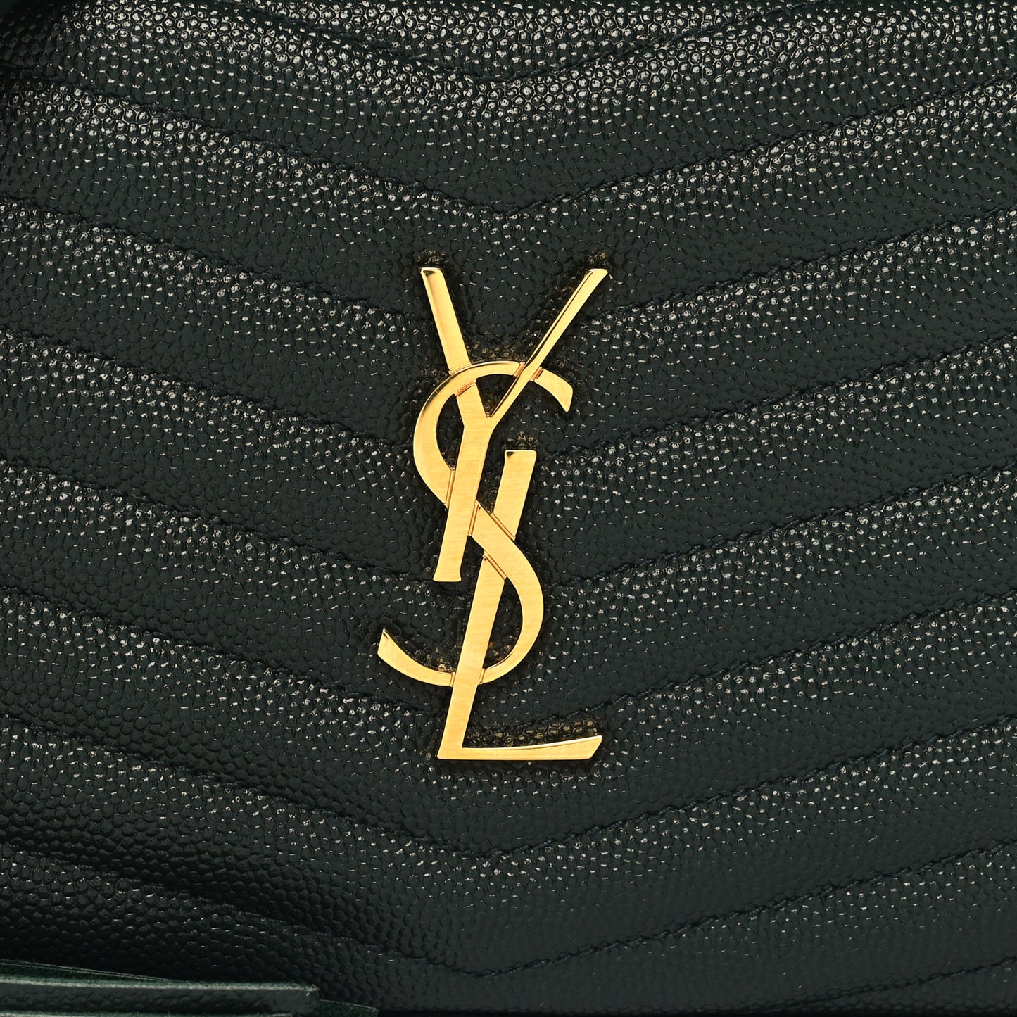 Grain De Poudre Matelasse Monogram Mini Lou Camera Bag New Vert Fonce