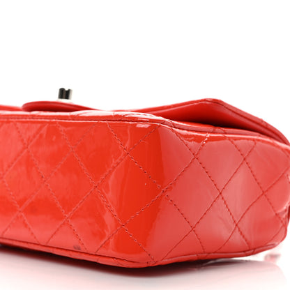 Chanel Patent Calfskin Quilted Mini Rectangular Flap Red 9 of 10