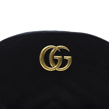 Gucci Velvet Matelasse GG Marmont Belt Bag 95 38 Black 11 of 11