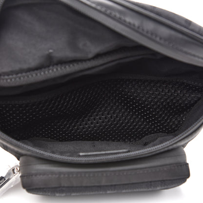 Fendi Neoprene Mesh Vitello Grace FF Pocket Belt Bag Black 4 of 8