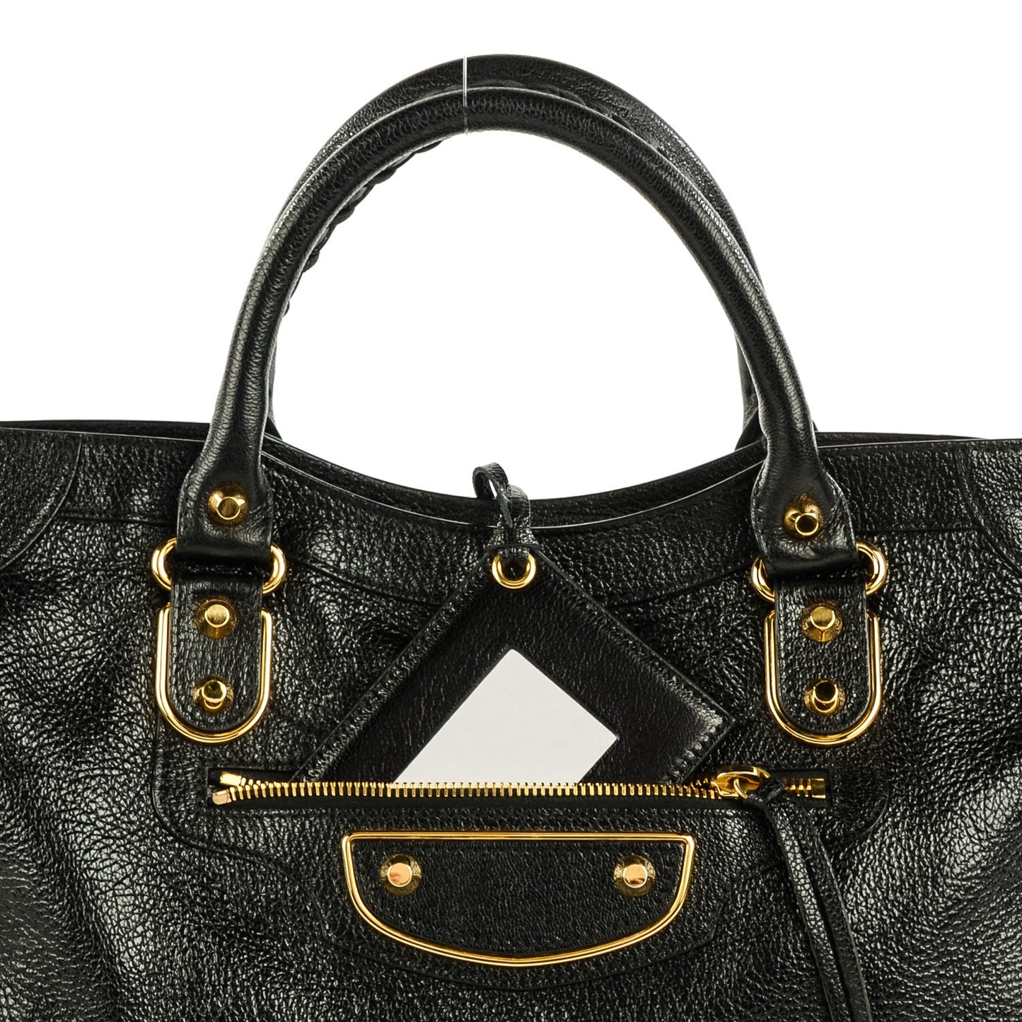 Chevre Gold Metallic Edge Hardware City Black