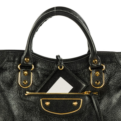 Balenciaga Chevre Gold Metallic Edge Hardware City Black 12 of 12