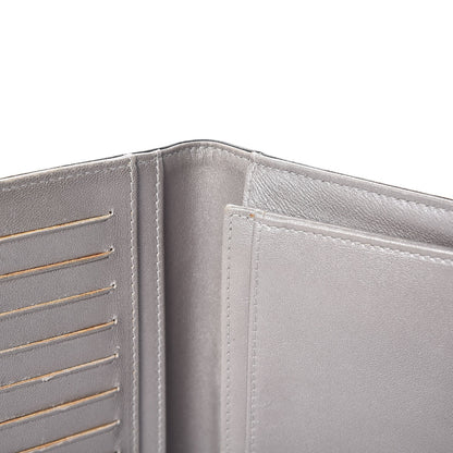 Chanel Lambskin Camellia Embossed Yen Wallet Black 12 of 15