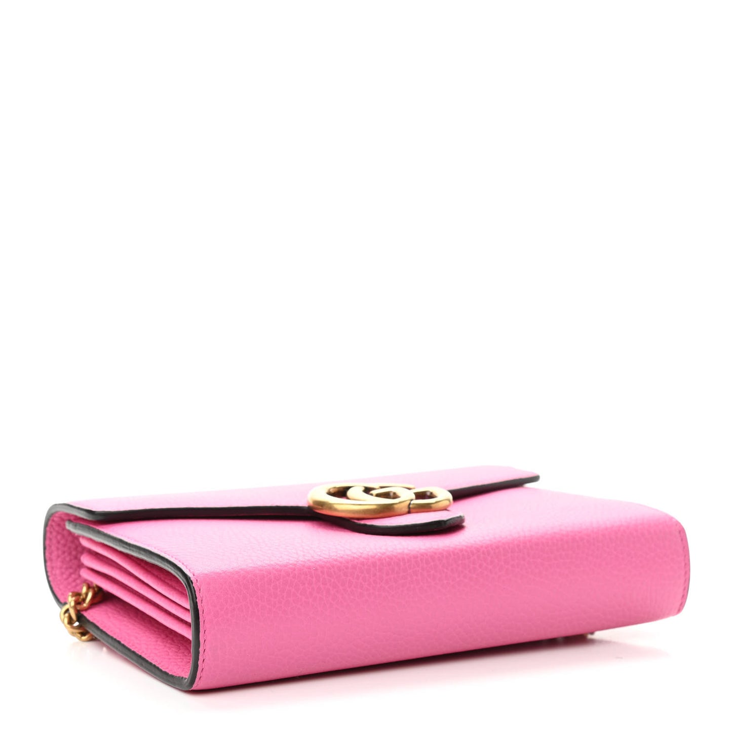 Cellarius Calfskin GG Marmont Chain Wallet Pink Tropical Flower