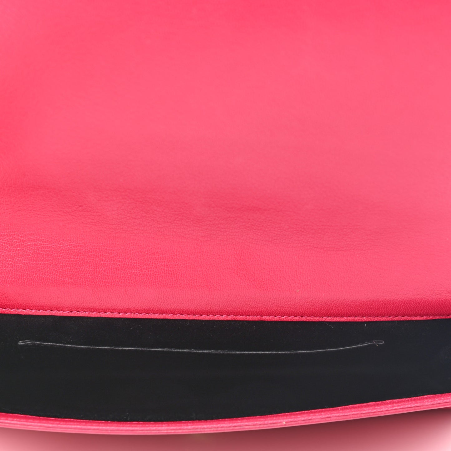 Calfskin Monogram Large Belle De Jour Clutch Lipstick Fuchsia