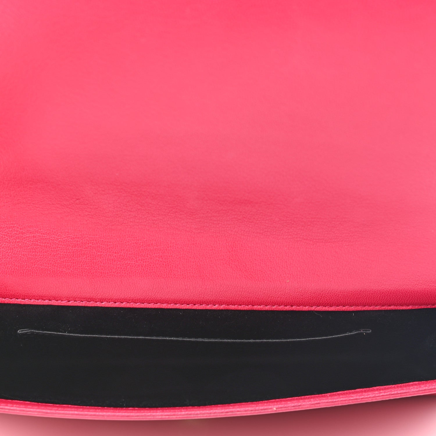 Saint Laurent Calfskin Monogram Large Belle De Jour Clutch Lipstick Fuchsia 7 of 8