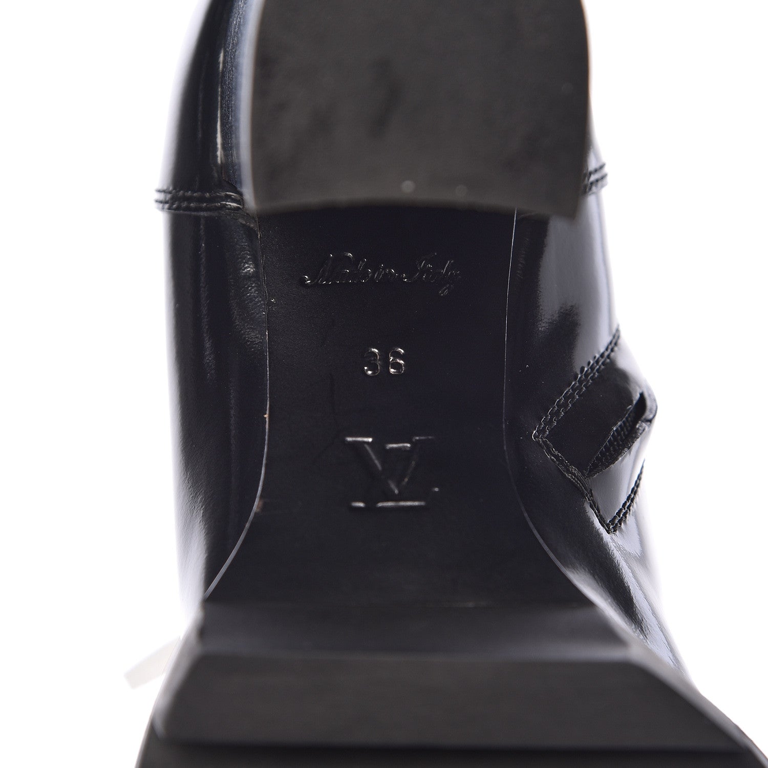 Louis Vuitton Glazed Calfskin Star Trail Ankle Boots 36 Black 7 of 7