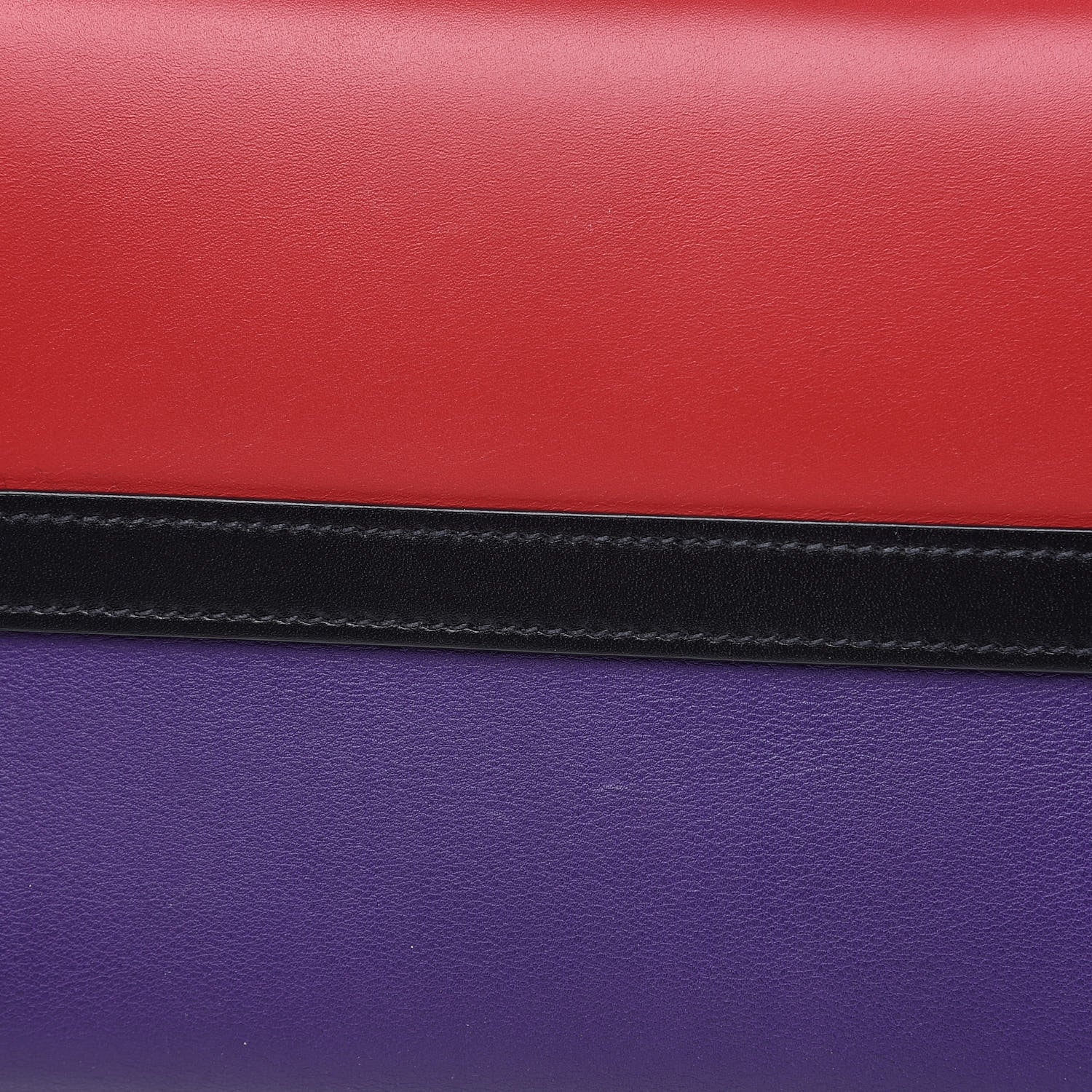 Prada City Calfskin Medium Colorblock Bibliothèque Tote Fuoco Viola Black 12 of 13