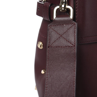 Mulberry Calfskin Studded Medium Cara Delevingne Convertible Satchel Oxblood 13 of 14