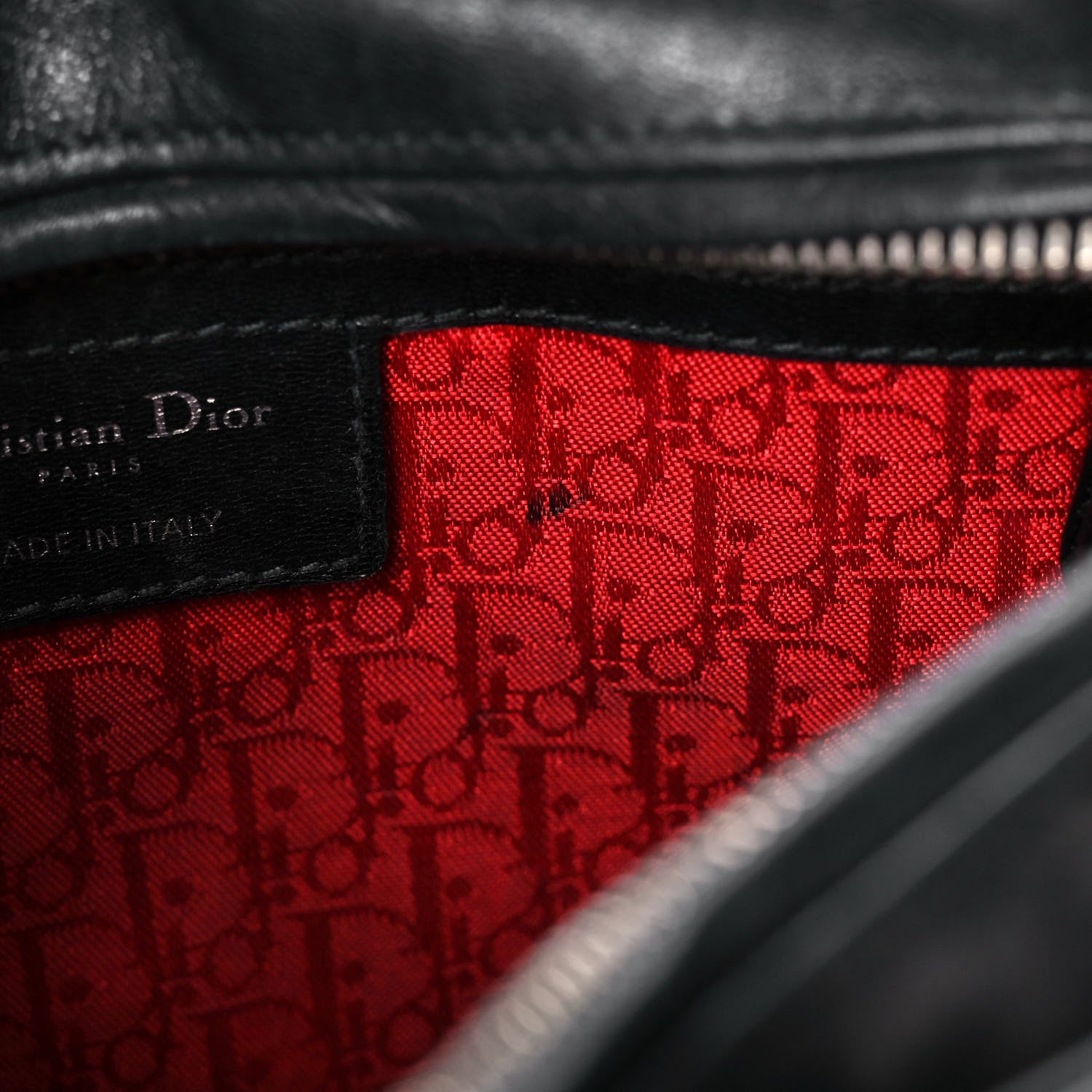 Christian Dior Lambskin Cannage Medium Lady Dior Black 13 of 18