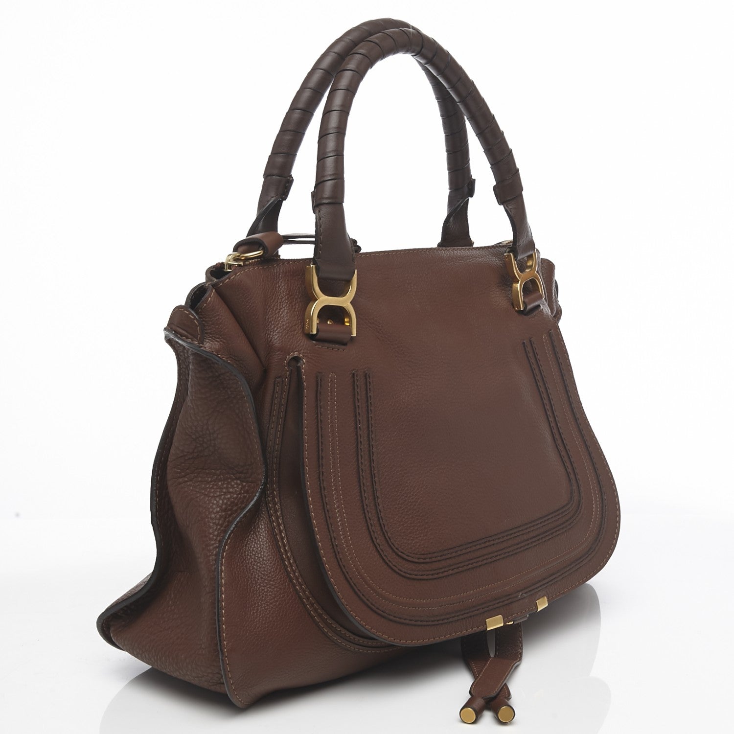Chloe Calfskin Large Marcie Satchel Ebony 3 of 9
