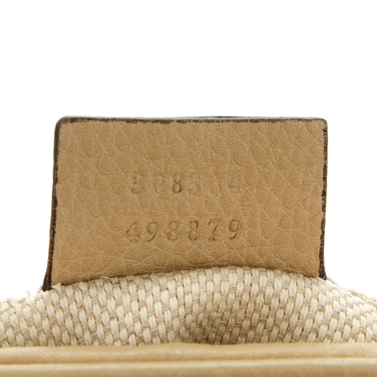 Pebbled Calfskin Small Soho Disco Bag Cream