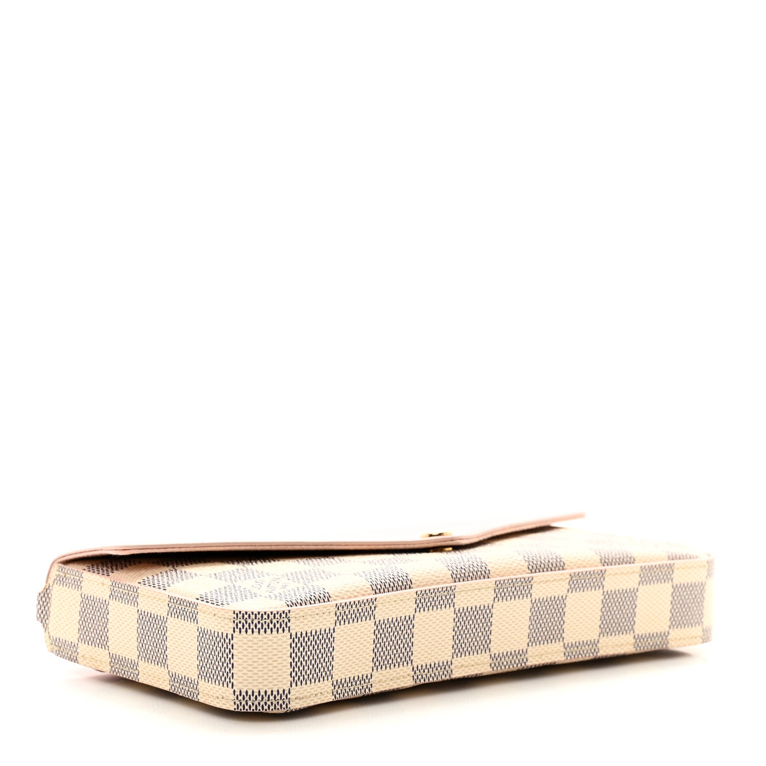 Louis Vuitton Damier Azur Calfskin Pochette Felicie Eau De Rose 5 of 12