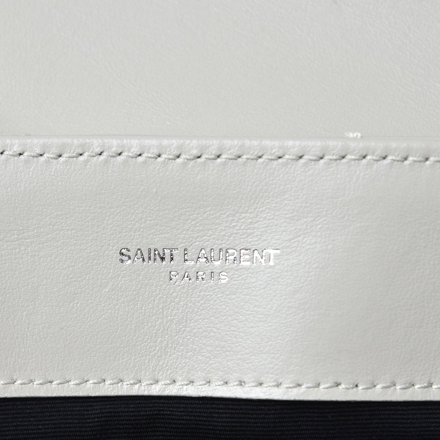 Calfskin Y Quilted Monogram Medium Loulou Chain Satchel Ivory