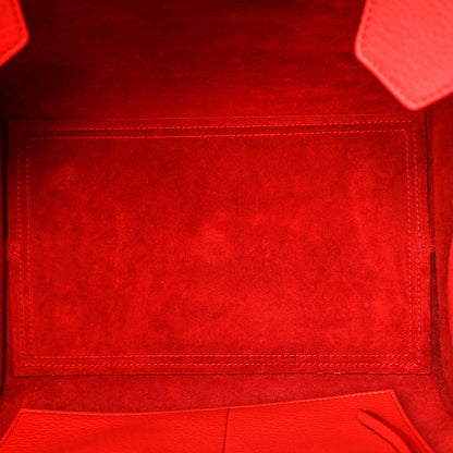 Celine Crisped Calfskin Small Tie Knot Tote Vermillion 6 of 18