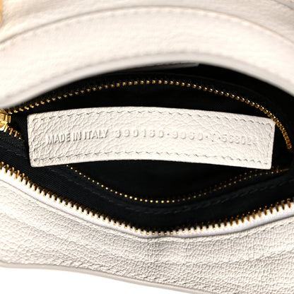 Balenciaga Chevre Gold Metallic Edge Hardware Mini City White 7 of 10