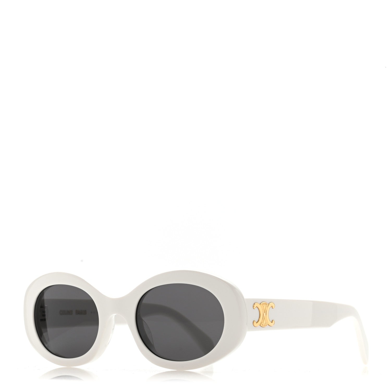 Celine Acetate Triomphe 01 Sunglasses CL 40194U White 1 of 6